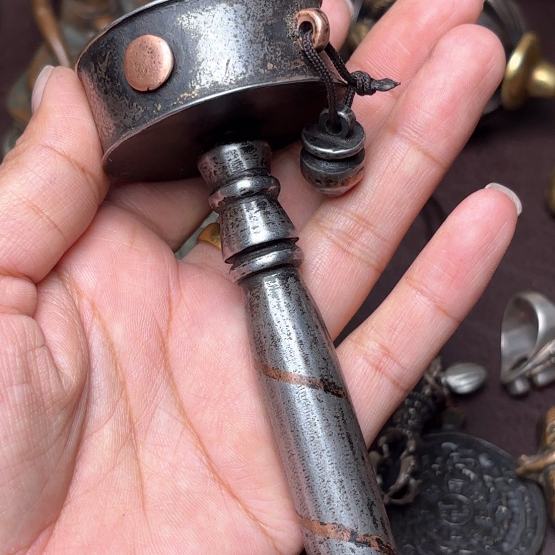 铜星月菩提吊坠项链