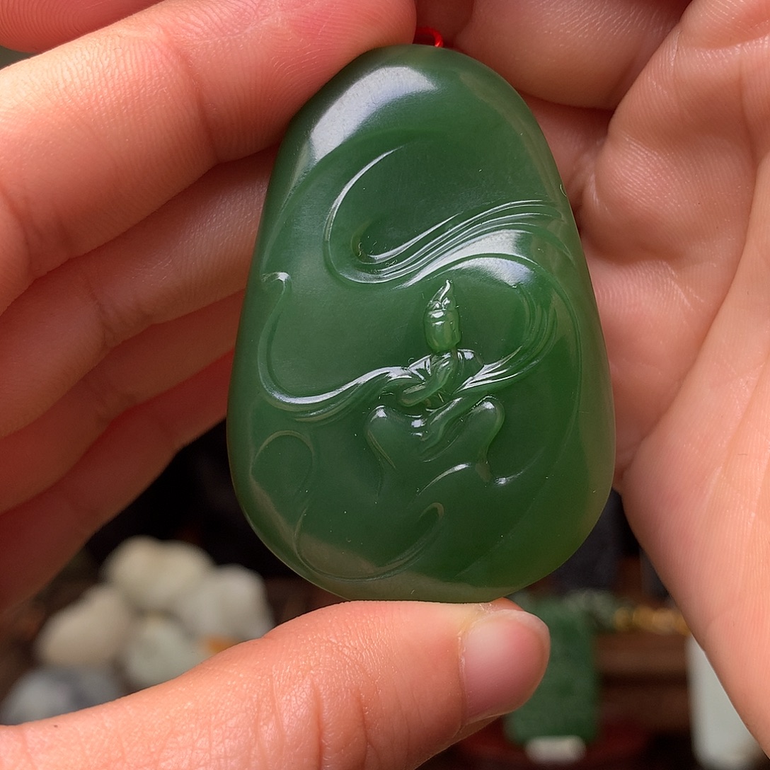 和田玉未镶嵌挂件