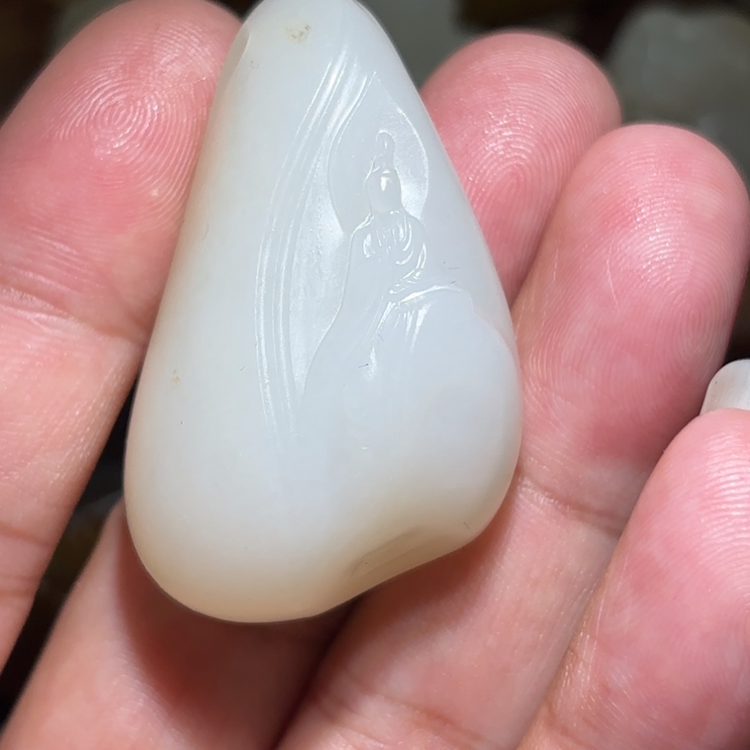 A***d和田玉未镶嵌颈饰