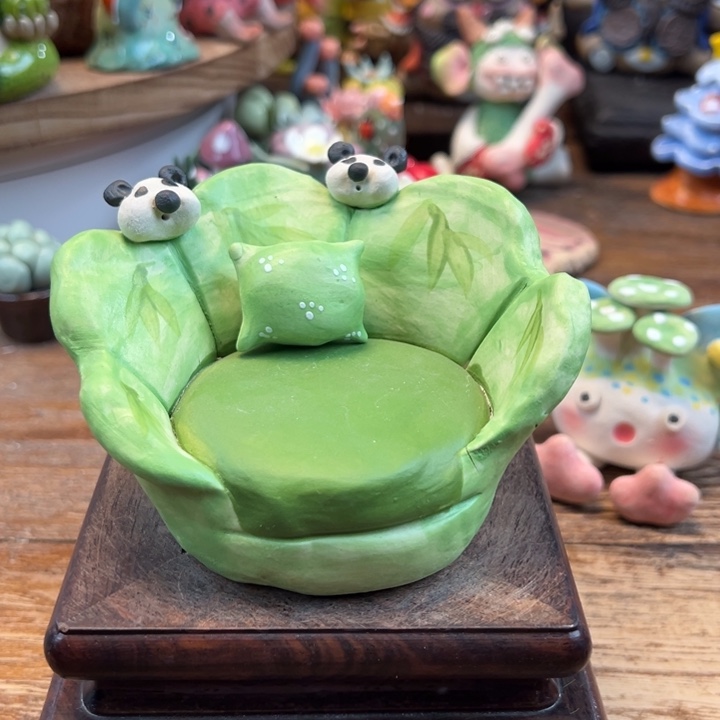 陶摆件小镇青花明天有新品