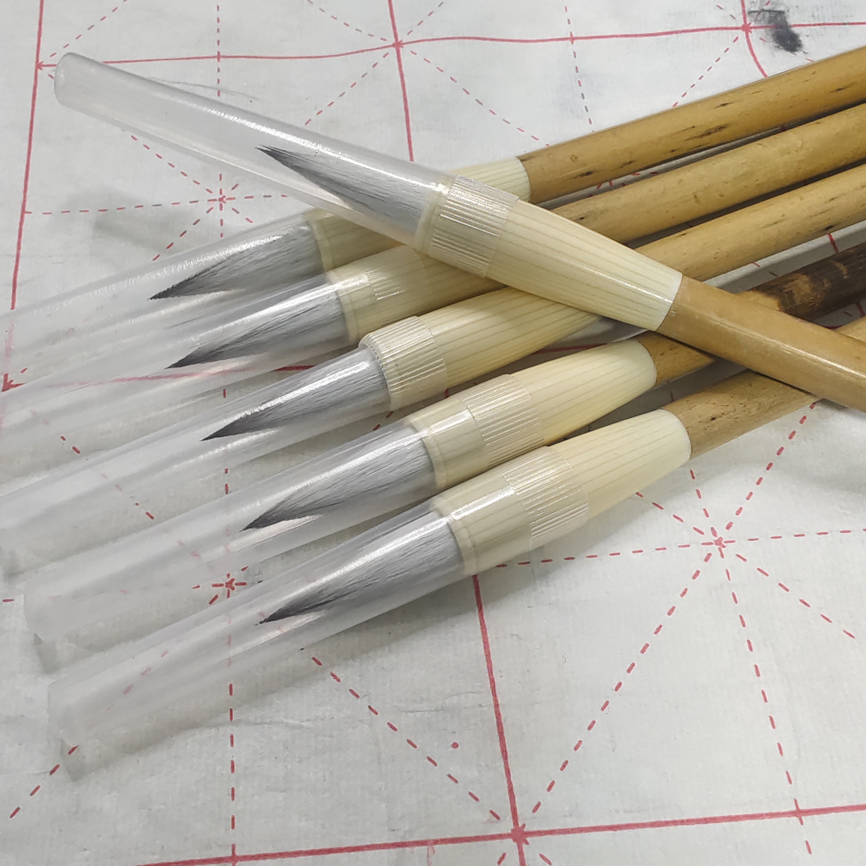 （邹小清笔庄）打包6支3.0出峰狼羊兼毫 