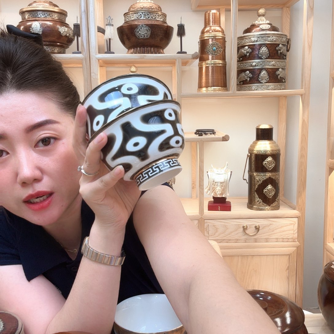 骨瓷12.5厘米一对高款高款