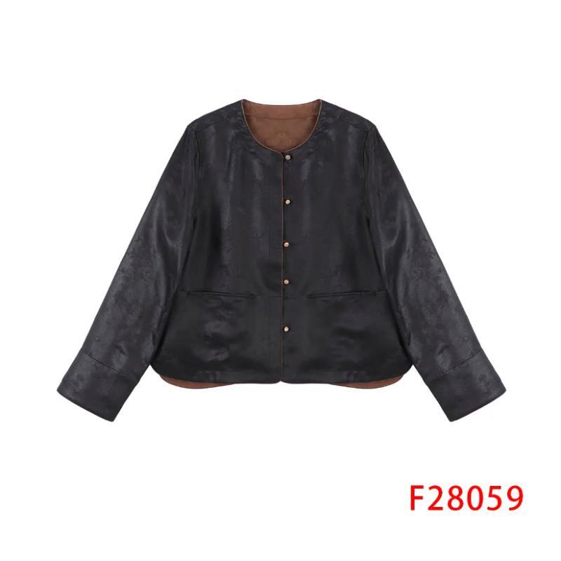 洋 新中式  风  28059  老料金鱼海藻纹外套