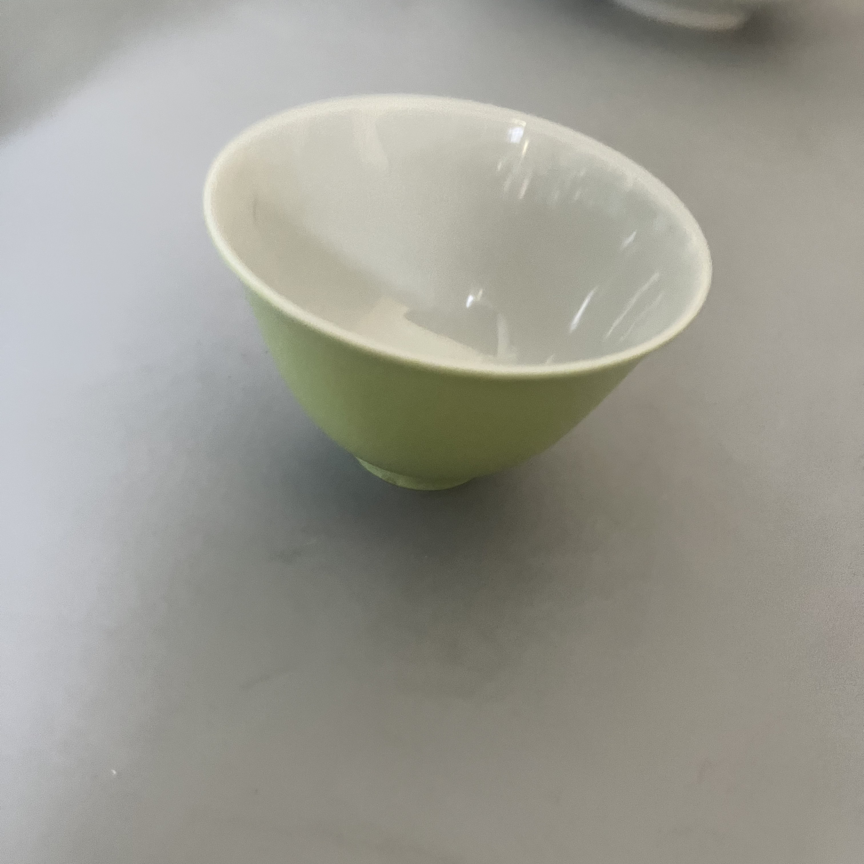 1345 清早期 苹果绿主人杯