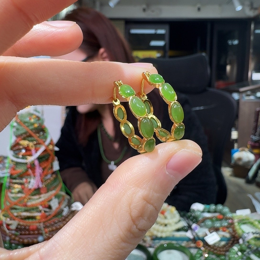 和田玉银S925镶嵌颈饰