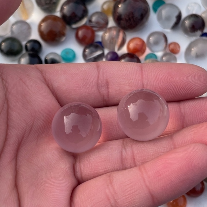 水晶天然粉水晶未镶嵌金***?