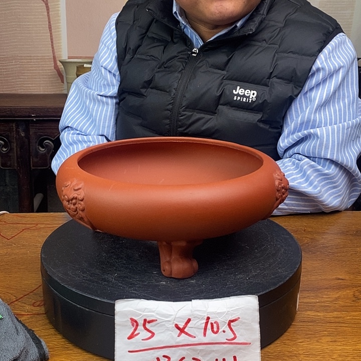 紫砂花盆货号一只SZ111