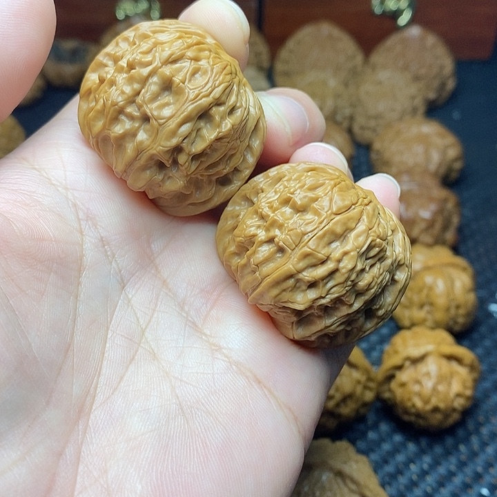 文玩核桃把件39磨盘