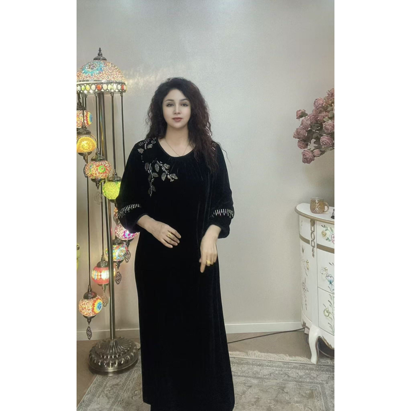 连衣裙时尚有弹性裙子秋冬季气质