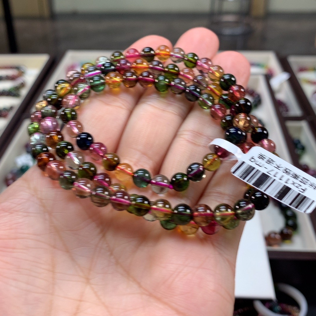 早***好手链碧玺未镶嵌6左右