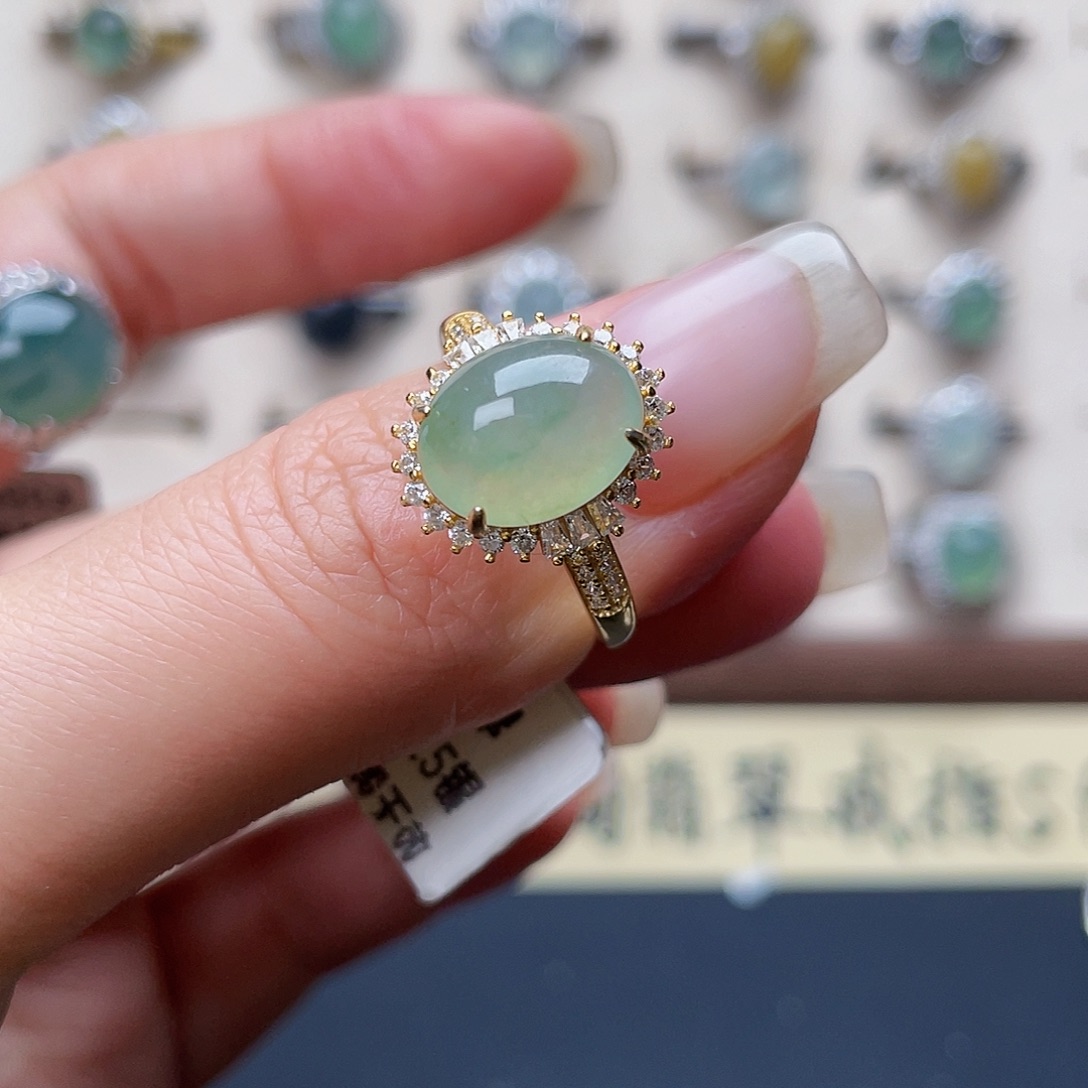 翡翠戒指未镶嵌戒指