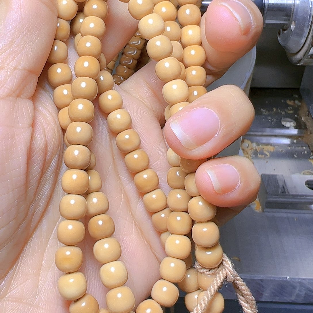 菩提根/象牙果手串小*卡7老型脖挂120颗