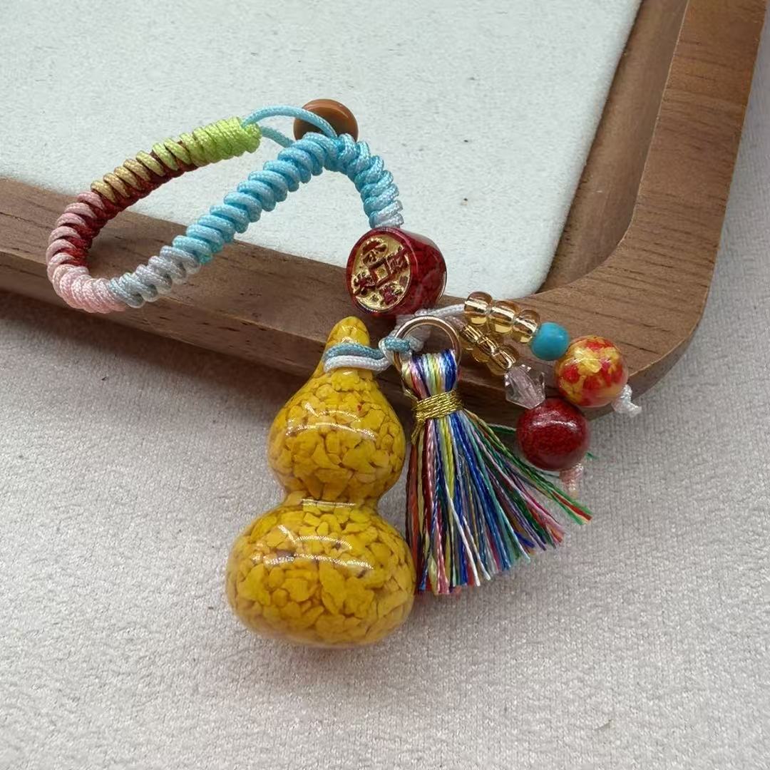 含辰砂工艺品朱砂小葫芦钥匙扣A06