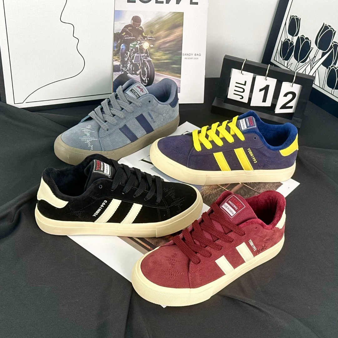 【XY】“加绒与不加绒"2025系带板鞋运动鞋低帮厚底帆布鞋潮鞋休闲鞋