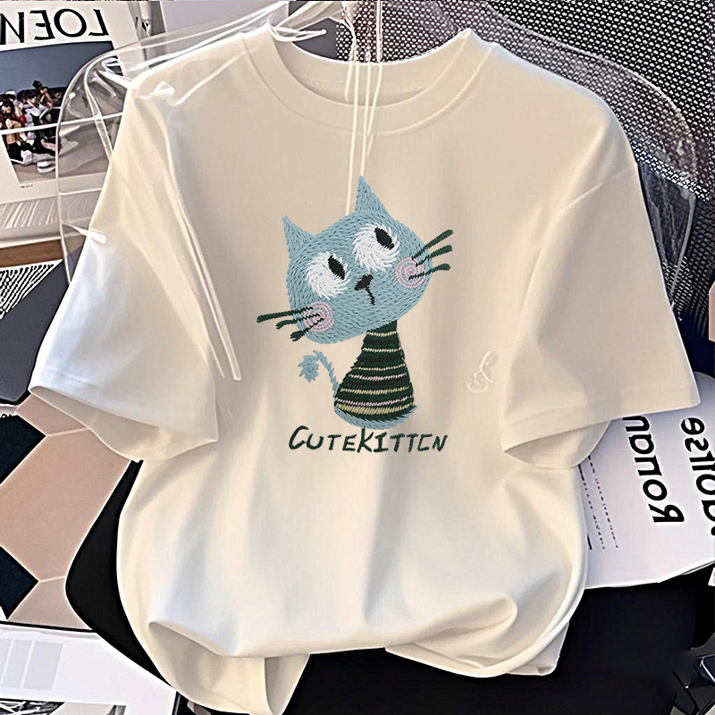 【6-3】2025纯棉男女同款纯棉T恤短袖t恤学生夏季ins潮牌潮印花