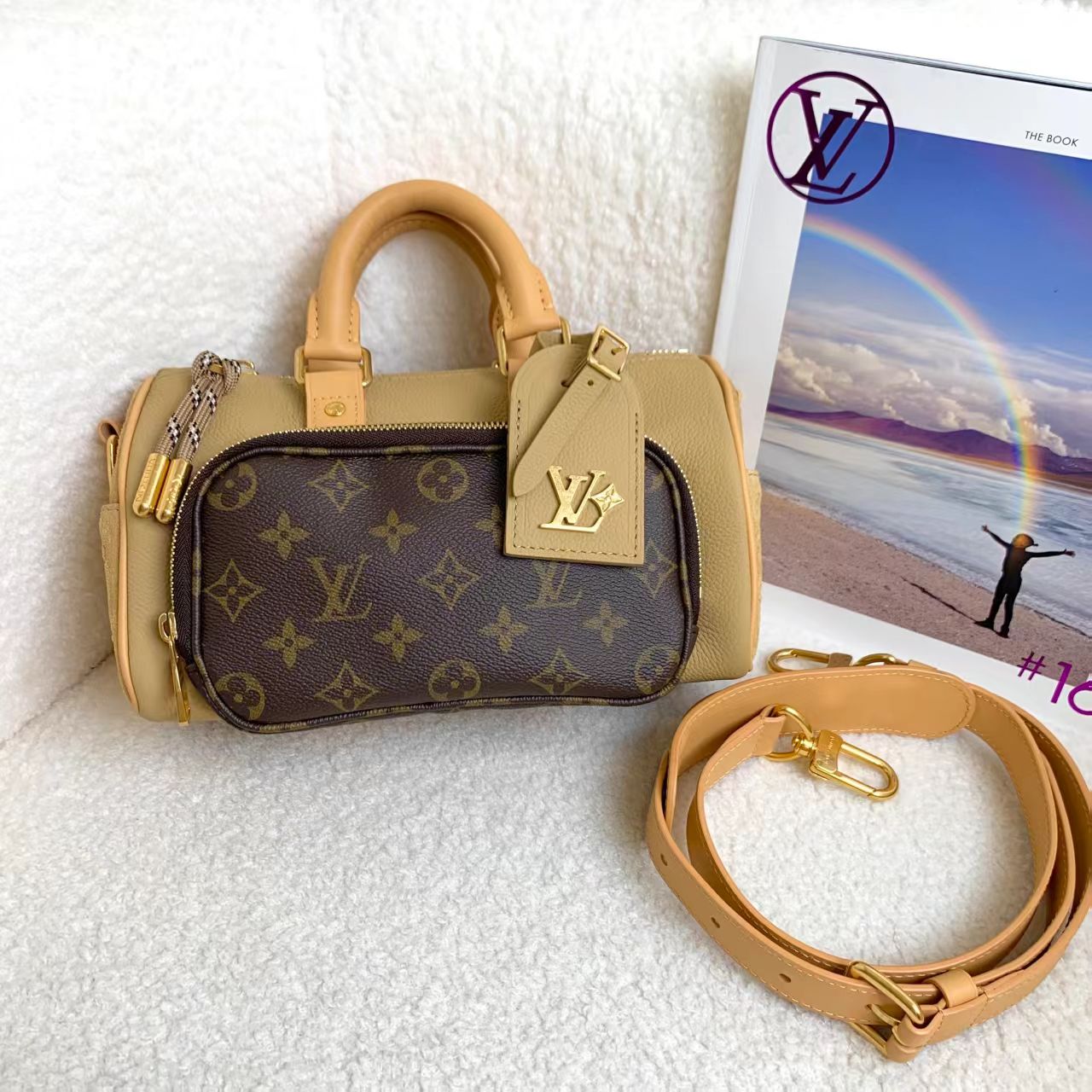 未使用 LouisVuitton/路易威登 壹臻/老花keepall25芯片 86145906