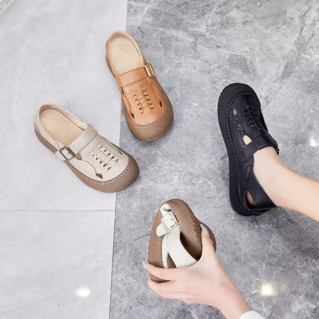 3299简约百搭软底镂空凉鞋