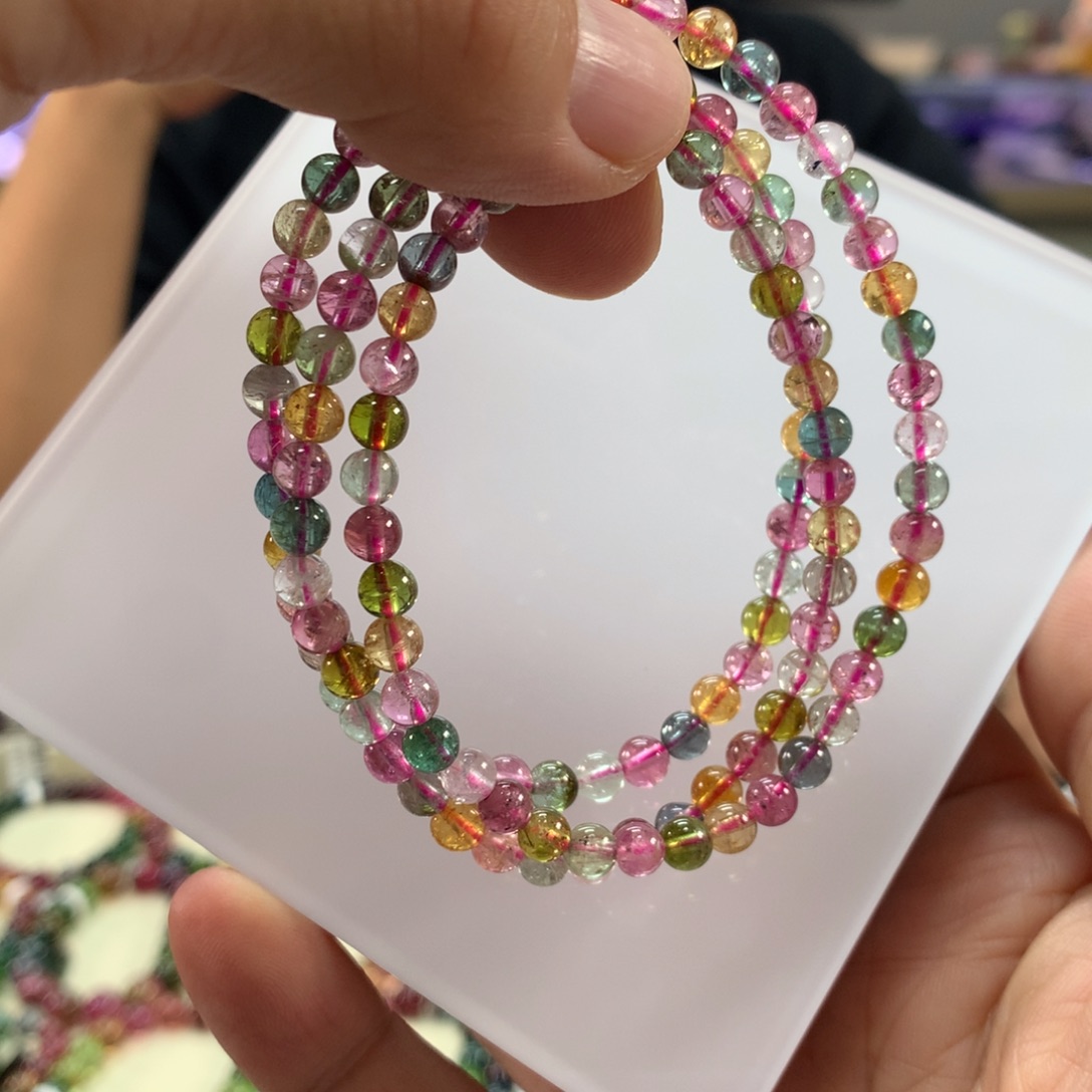 手链未镶嵌碧玺多样性发其一条4.6左右