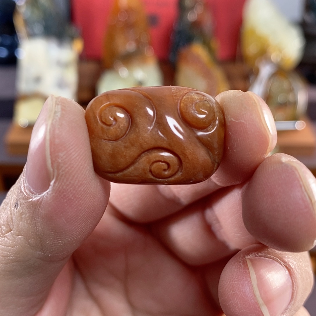 岫玉祥云挂件未镶嵌