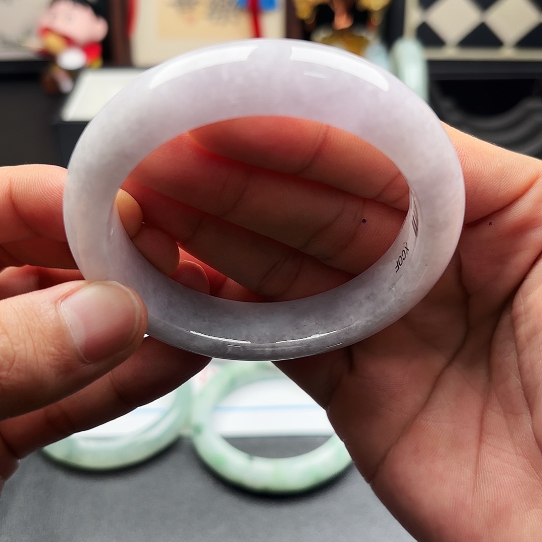 翡翠未镶嵌手镯58 x12 47