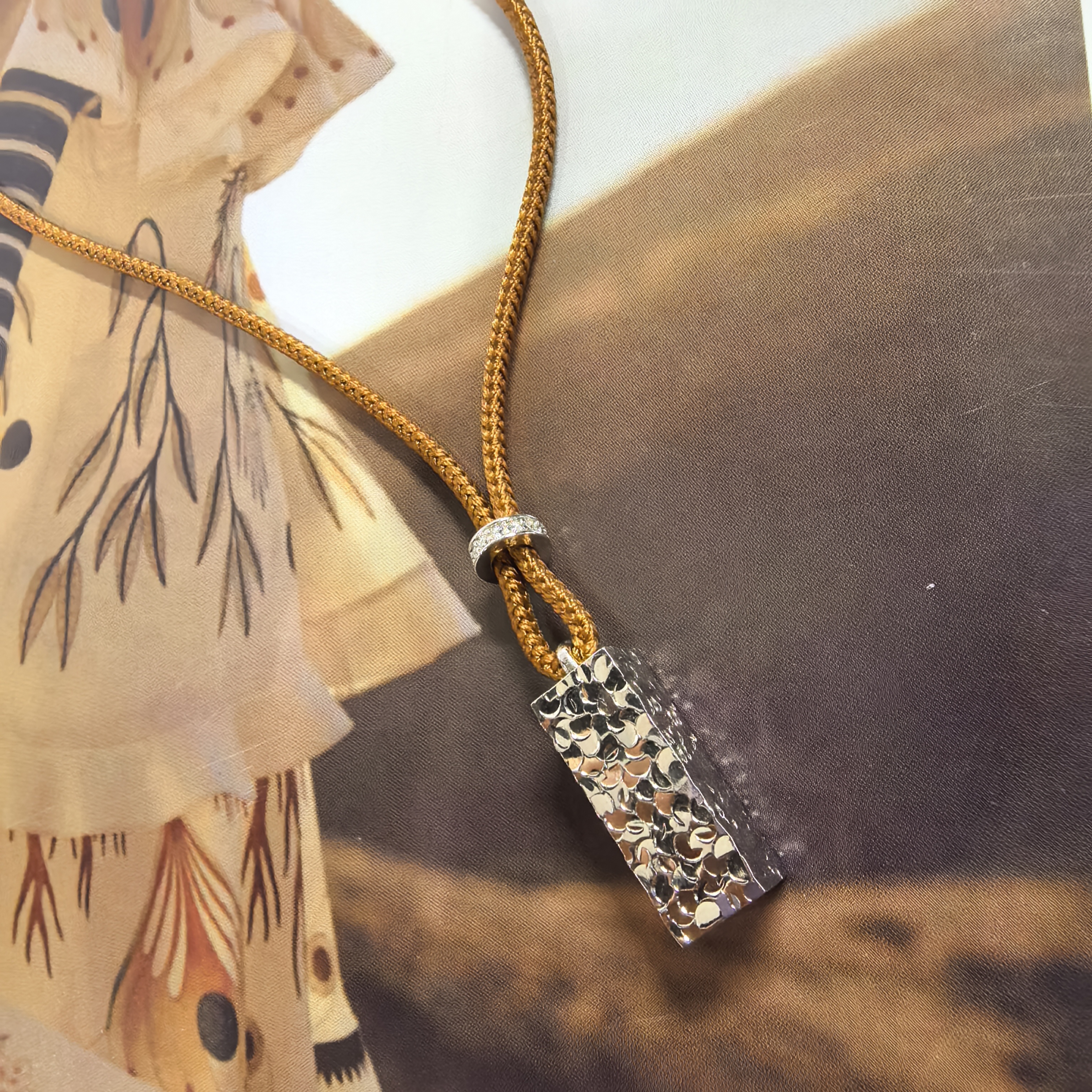 吊坠925银 坠925银 小众高级爆闪碎冰冰时尚项链-碎银子项链1195