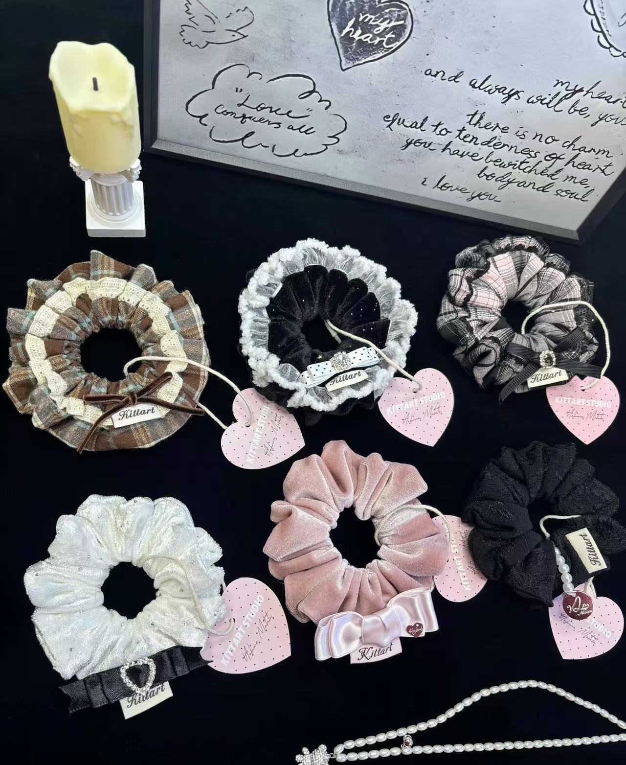 选完款拍 满两件飞（补cha价专用）超仙ins手工发饰 默认微瑕