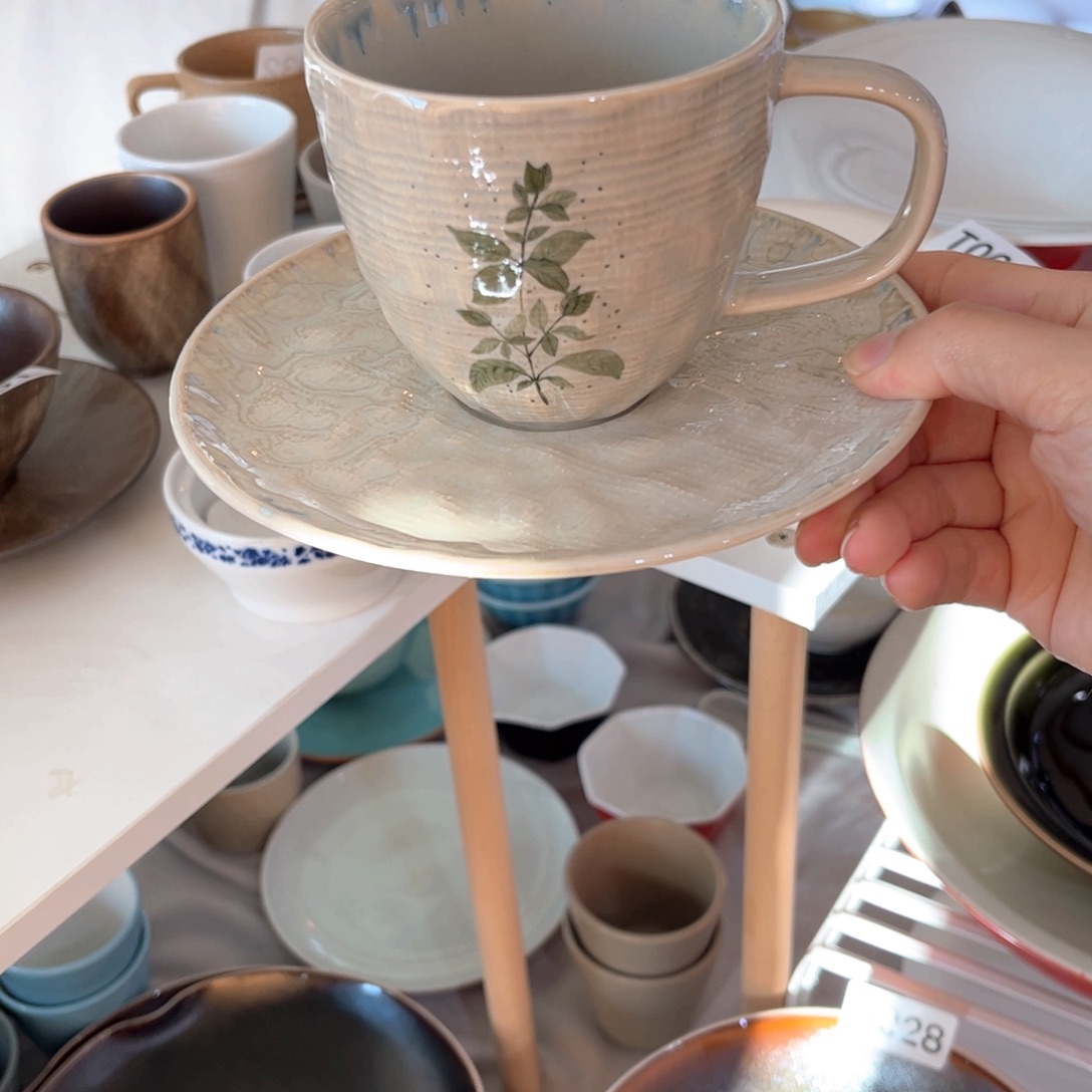 瓷景德镇粗陶复古盘碗微瑕