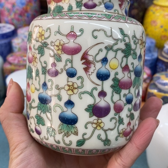 瓷片陶瓷茶叶罐密封罐