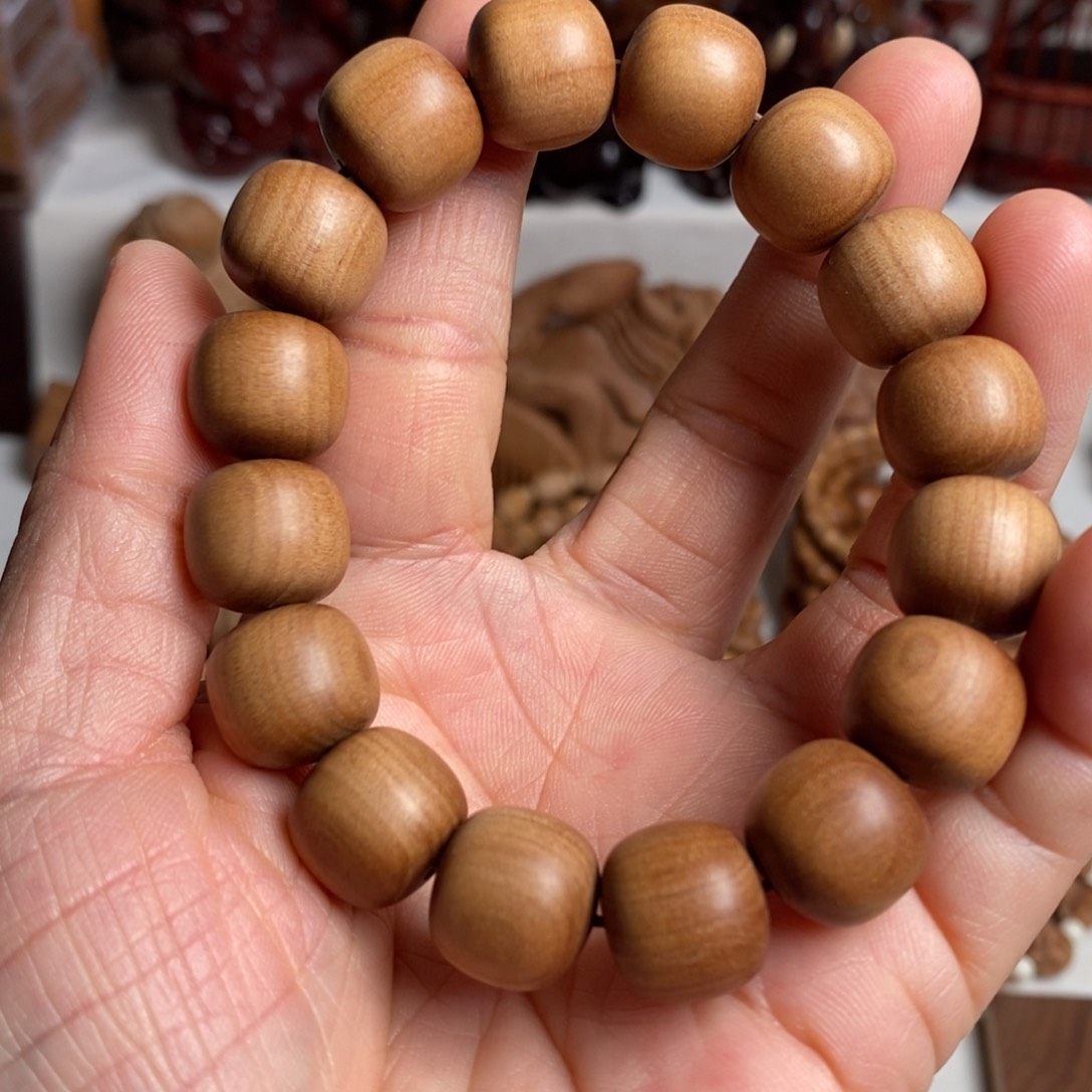 檀香木手串/手链一**魚1.3×1.4