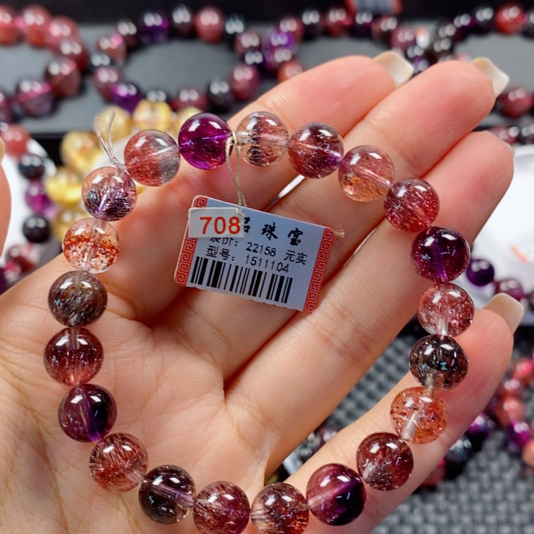 超七手链稀有色1511104未镶嵌水晶