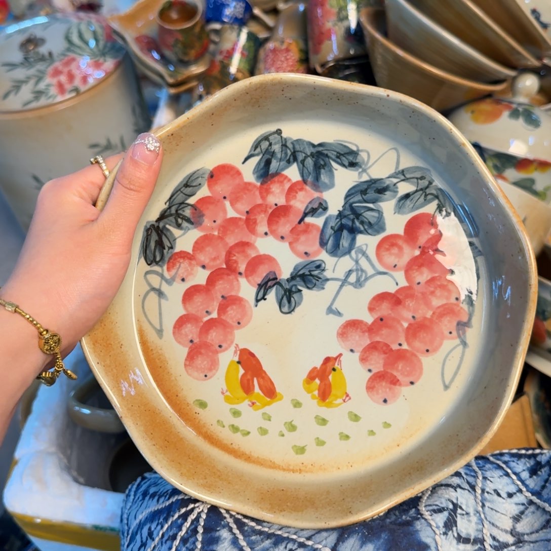 瓷片景德镇陶瓷手工手绘