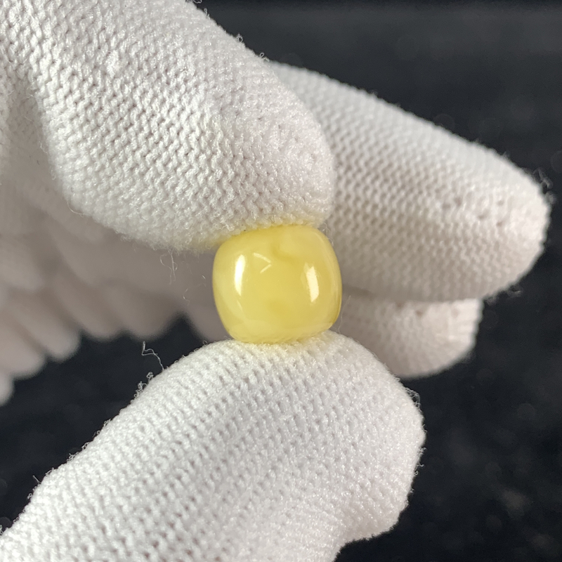 L1938保真原矿俄料尺寸10*9mm蜜蜡单颗老型单珠隔珠支持复检