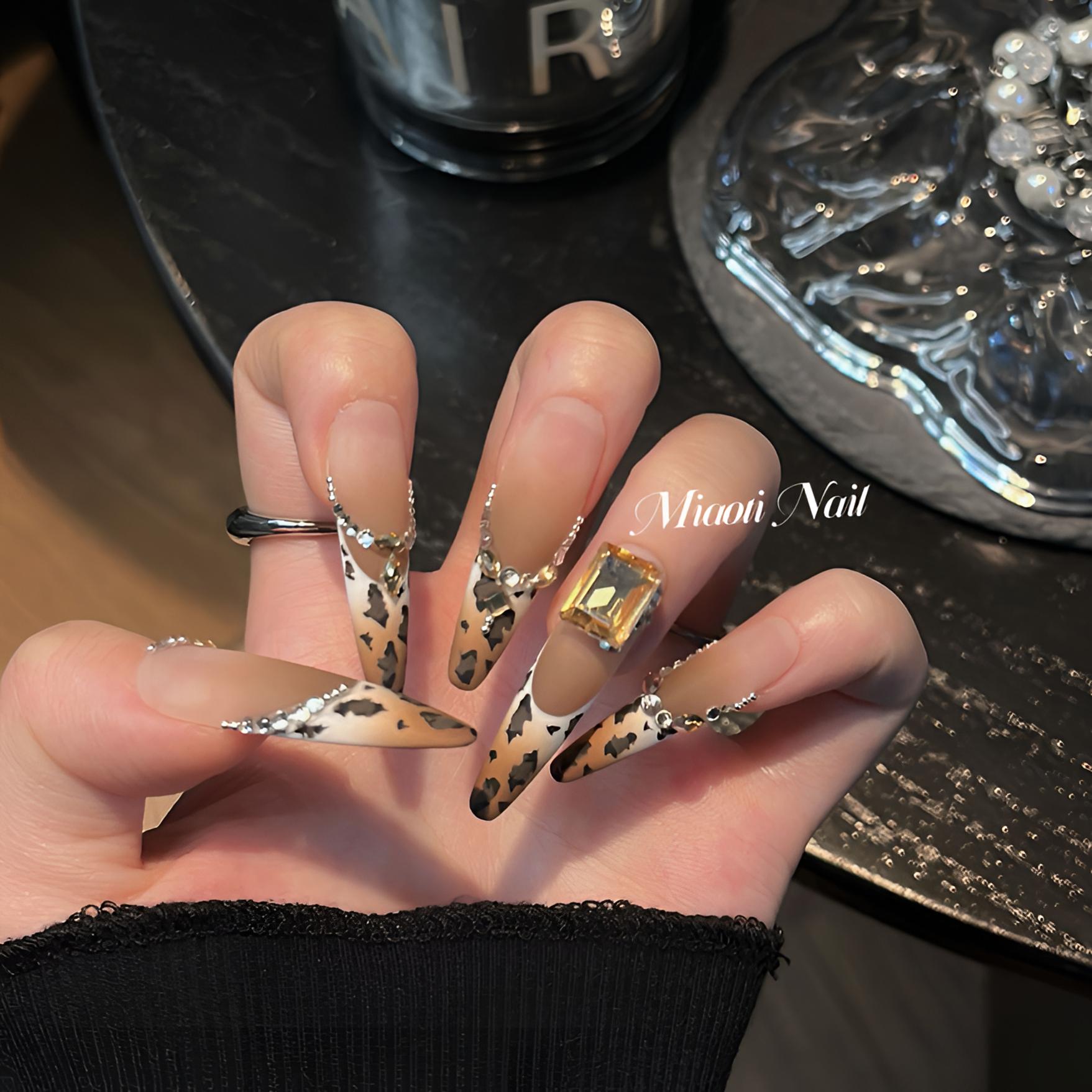 豹富 | 10个甲型定制 | Miaoti | 纯手工穿戴甲