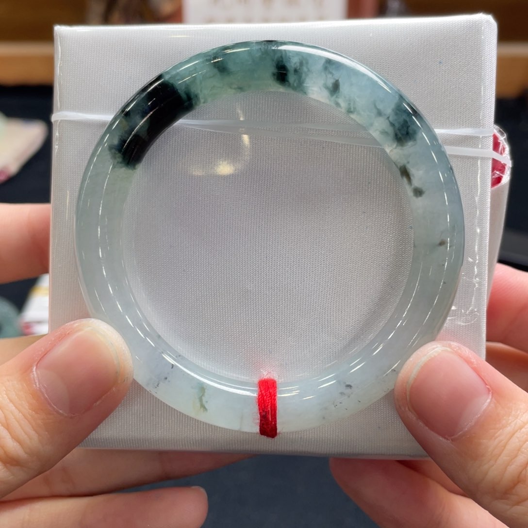 翡翠手镯未镶嵌49 圆条 