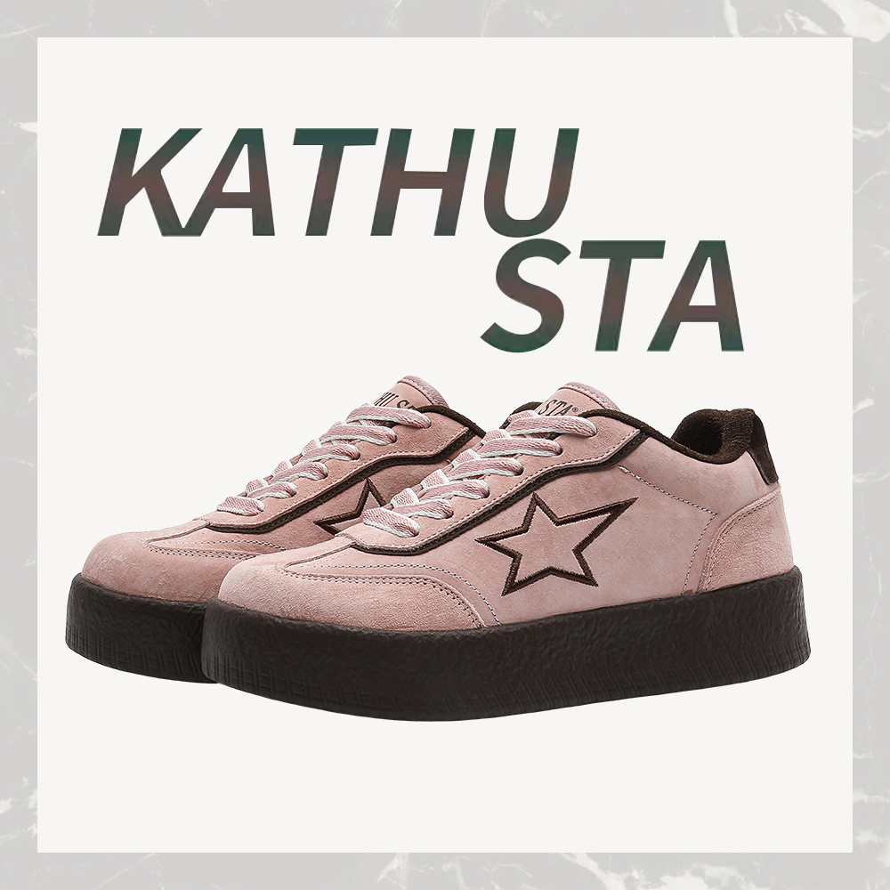 Kathu sta冬季加绒2025新款女鞋低帮板鞋复古女款爆款百搭厚底