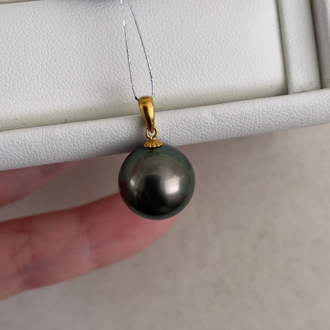 海水珍珠颈饰18K金镶嵌12-13mm