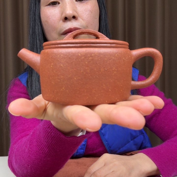 紫砂茶壶30目红绛坡汉瓦170cc全手工完美品