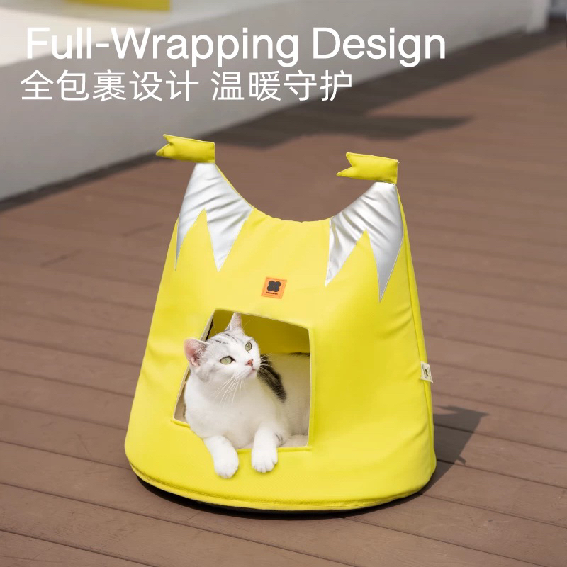 喵乎汪也猫窝冬季保暖半封闭式宠物狗狗用品狗窝猫房子猫咪窝猫屋