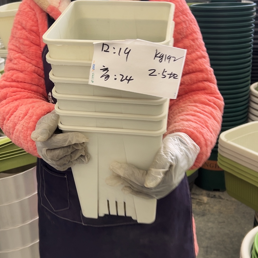 方盆KG192#米白色6个无托