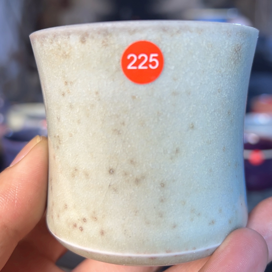 杯子手拉坯炭窑烧制微瑕主人杯压手杯