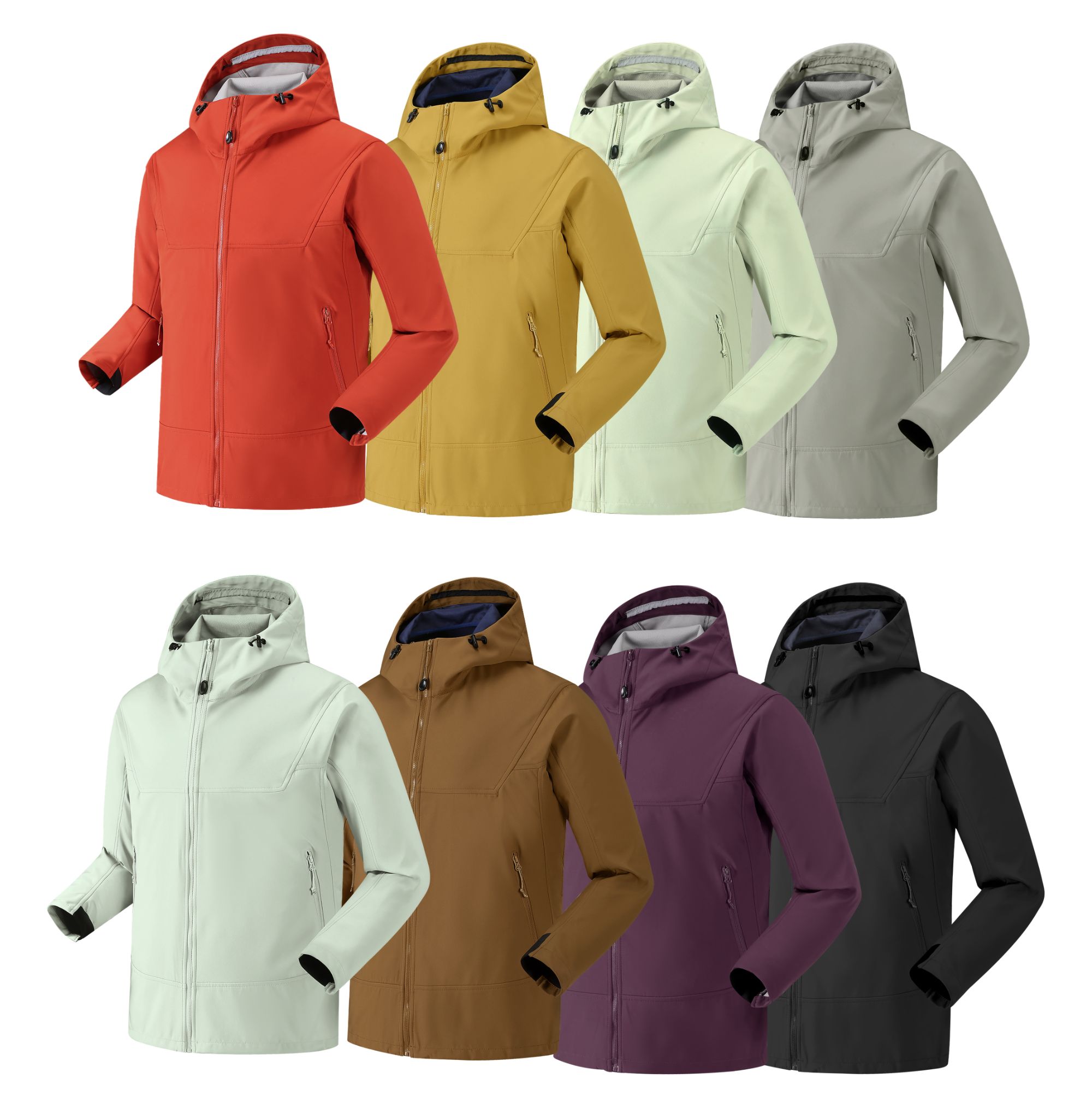 老谢男装 HANYIGE FASHION 男女同款春秋户外三防软壳连帽夹克