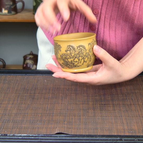 茶杯紫砂高货放漏