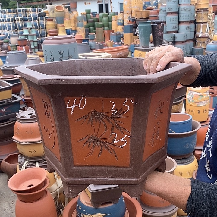 紫砂花盆紫砂花盆