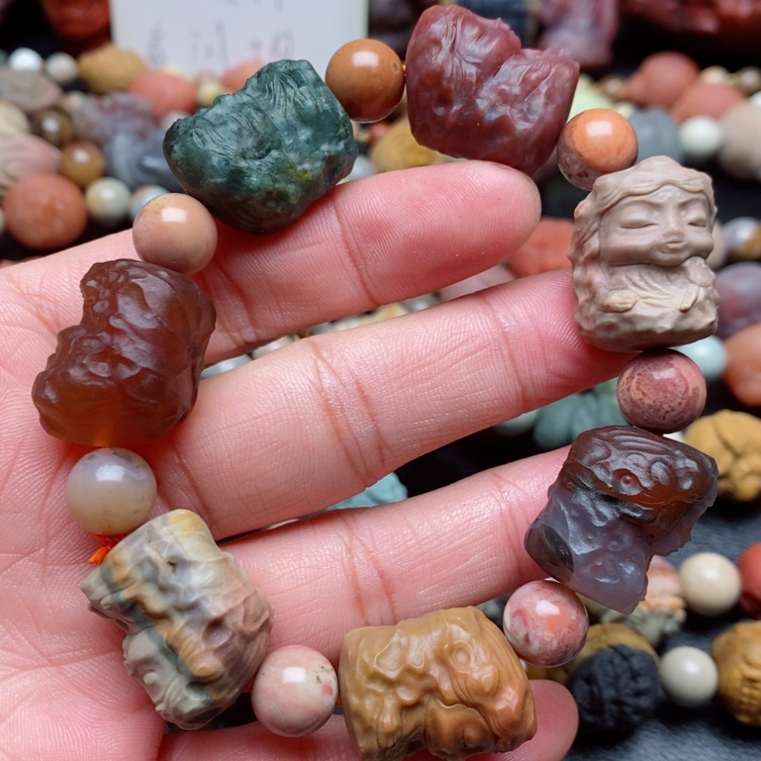 未镶嵌手串玛瑙/玉髓