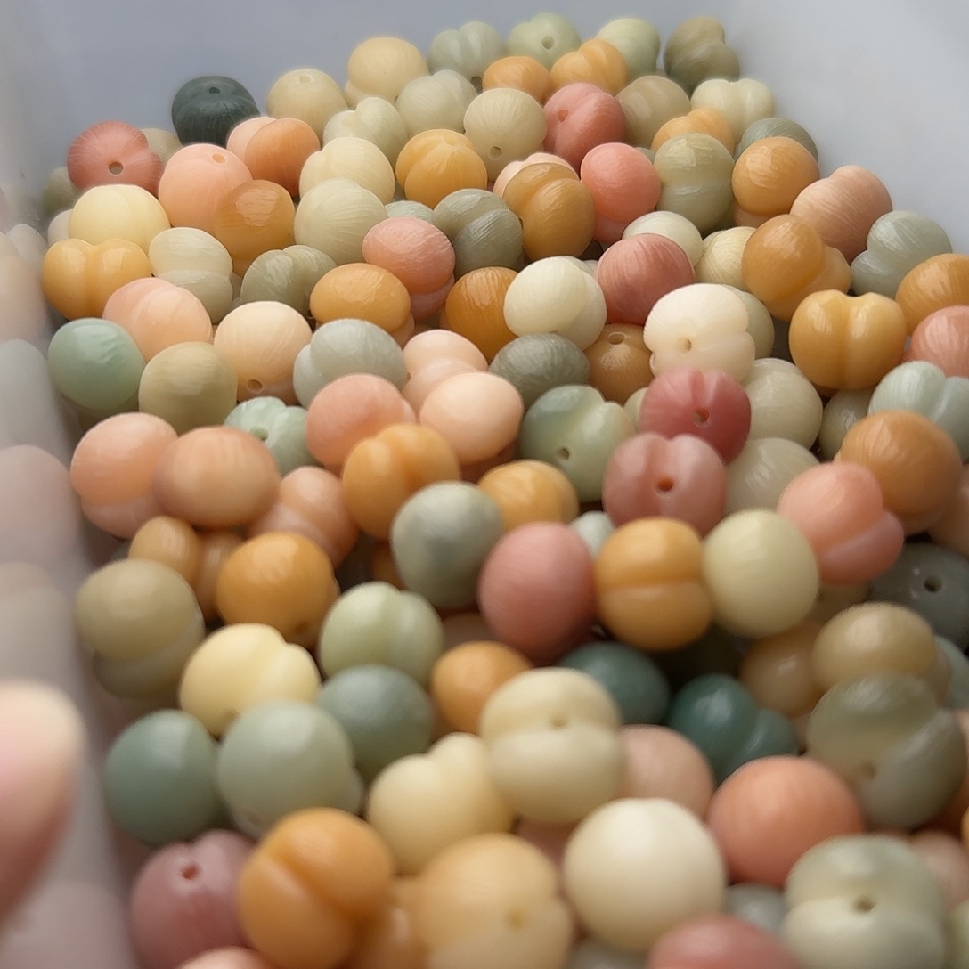 菩提根/象牙果吊坠20 颗马卡龙拉丝屁桃 13