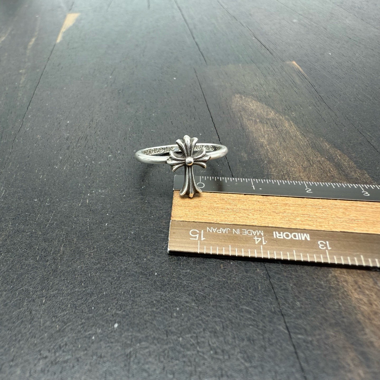 US5码 Chrome Hearts 克罗心 十字架泡泡糖戒指