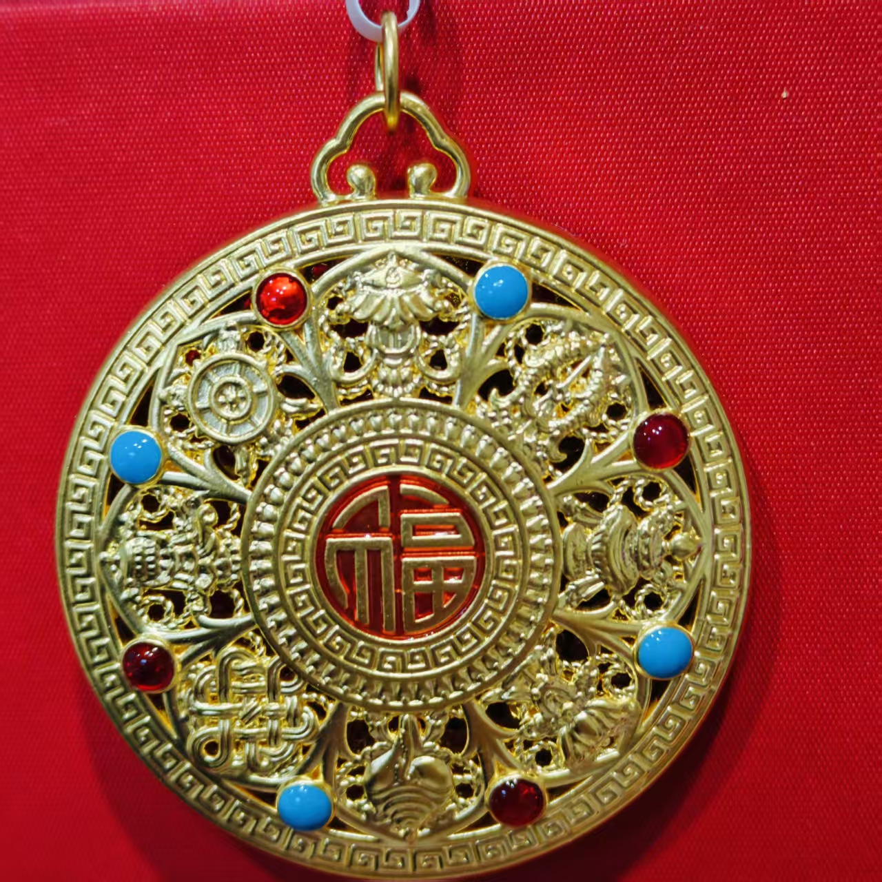 【夏夏专享】足金999饰品 八宝罗盘 GP 4.01