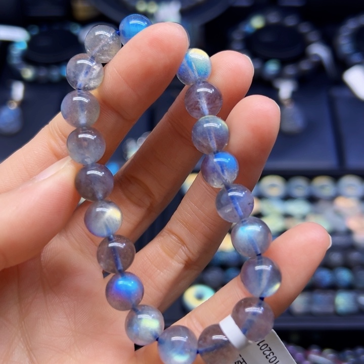 拉长石手串未镶嵌9.3左右