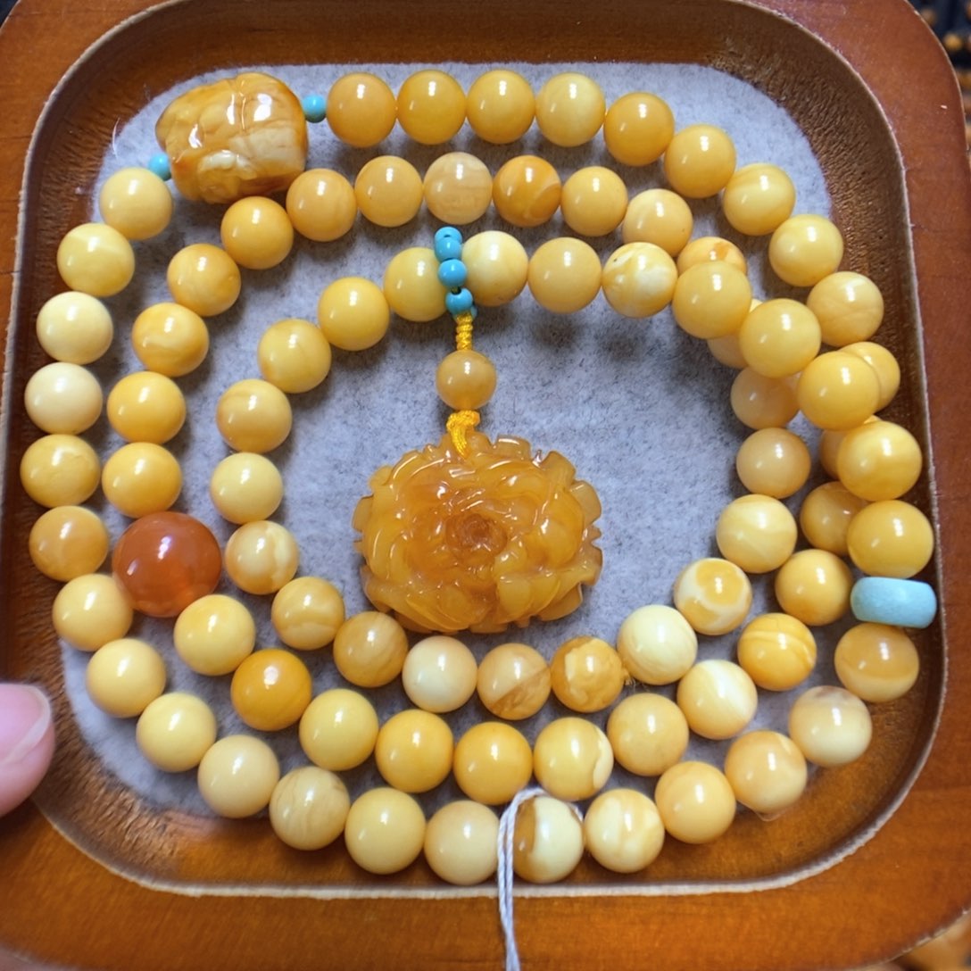 蜜蜡手串未镶嵌蜜蜡手串