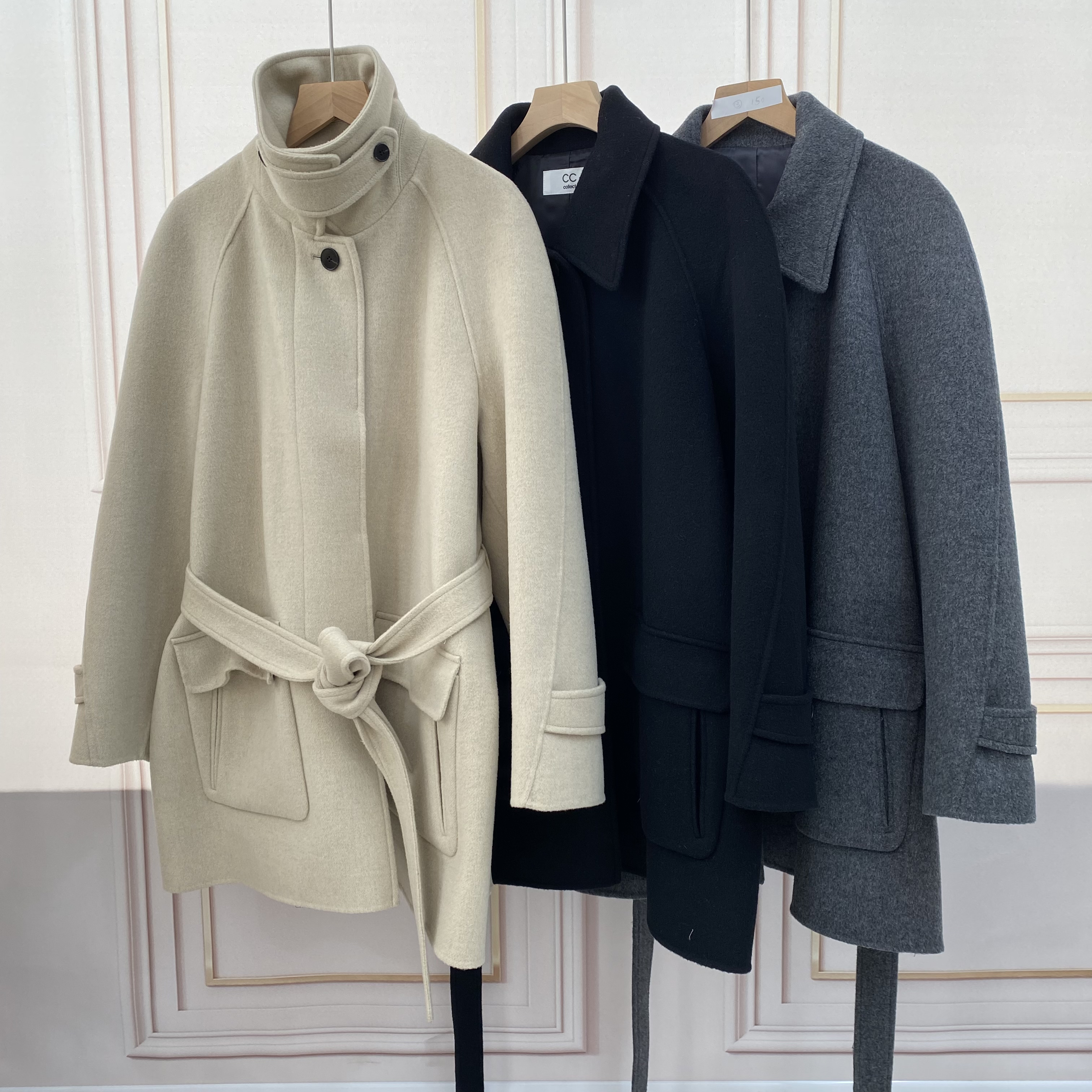 【珝翎】韩单~原羊绒大衣中长款秋冬百搭女士